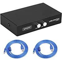 Los mejores  - EEEKit Paquete para Interruptor de Impresora- 2 Puertos USB 2.0 Impresora Manual Adaptador de Intercambio de escáner Hub…